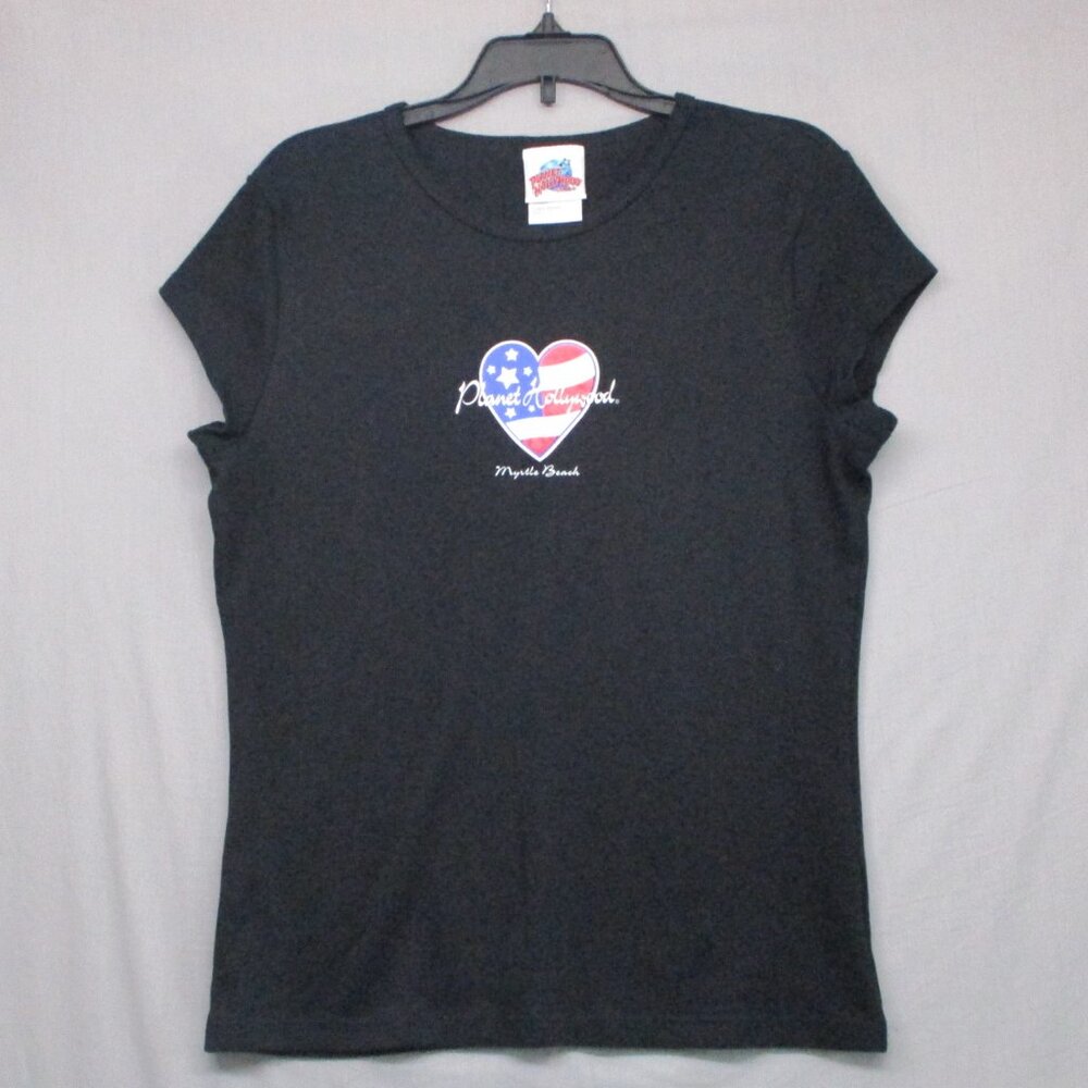 Planet Hollywood Graphic T-Shirt Black Junior Girls Size | XL